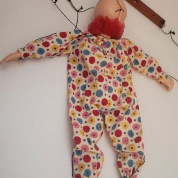 Vintage Hazelle's Airplane Control Marionette-Bimbo The Clown - Picture 2 of 7